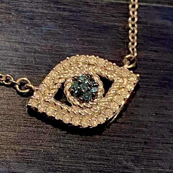 🧿🪩 Adina Reyter Evil Eye Necklace 🪩🧿 - Picture 3 of 7